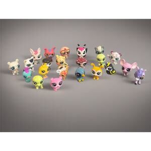 The Littlest Pet Shop Minis LPS LOT 22 Various Kinds Of Pets Animals
